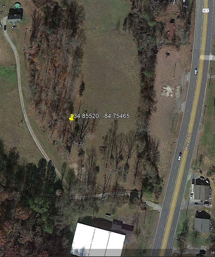 Location of Julius Bates Cemetery
Crandall, GA