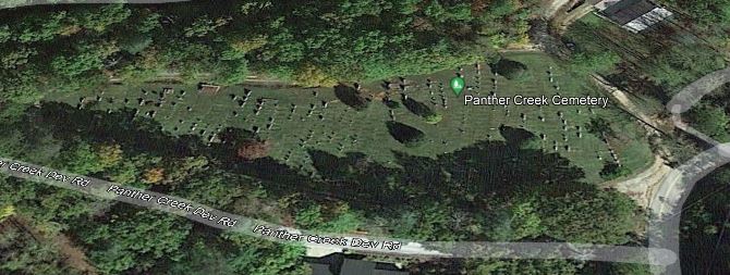 Google Earth of Panther Creek
