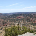 A view of the canyon from up above at the visitor's center.